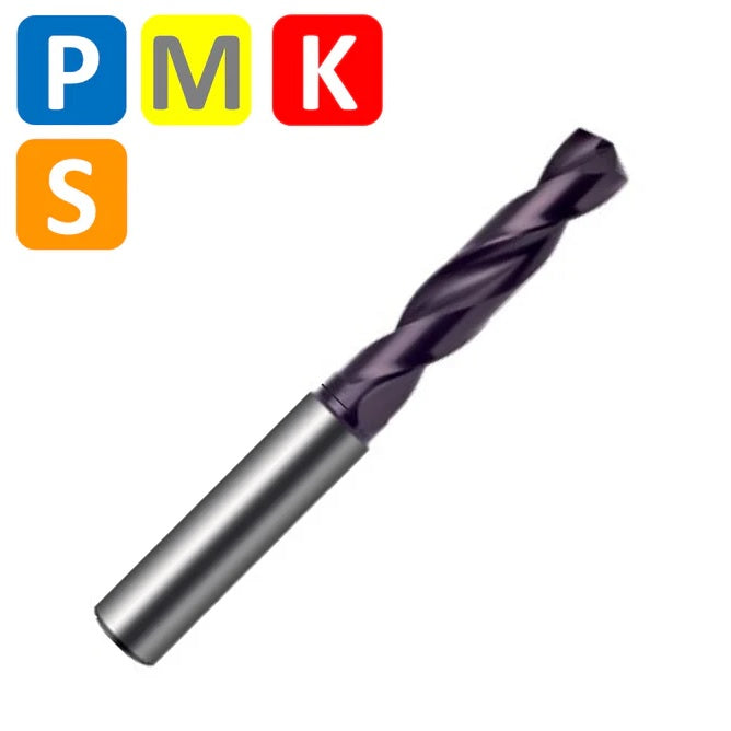 3xD Solid Carbide Drill 140º tip TiAlN coating DIN 6535 4.7mm 4.7x24-29x66xD6