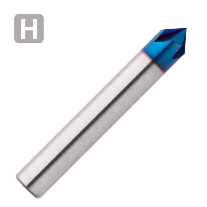 Solid Carbide Chamfer 90° 6mm 6x50xD6