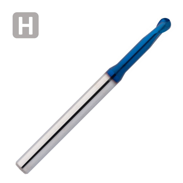 Solid Carbide End Mill 0.5mm 0.5R0.25x0.4-10x50xD4