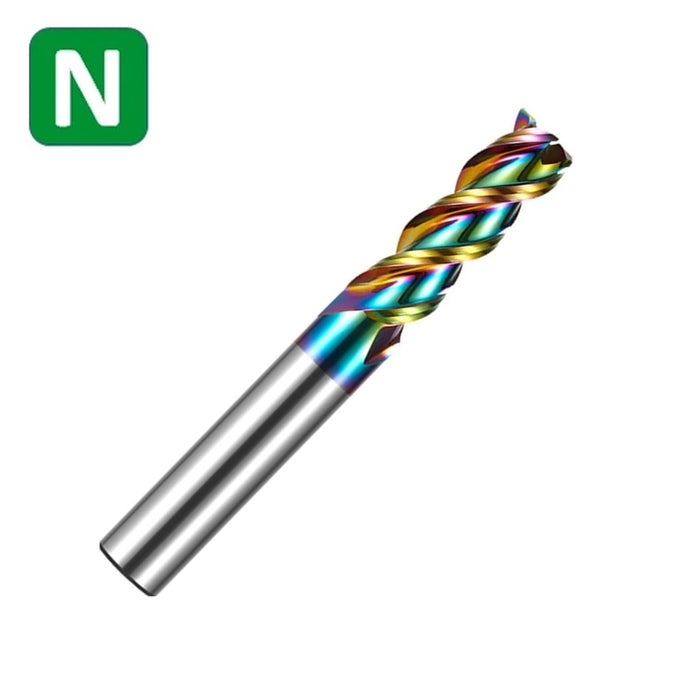 Solid Carbide 3 Flute High Machining Finish & Roughing End Mill TURBO DLC (3mm - 16mm)
