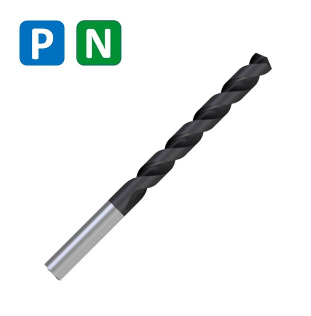 HSSCo Drill , Tip of 135º, Helix Type S, Short series, Split Point, DIN 338S TIALN (2.0mm - 13.0mm)