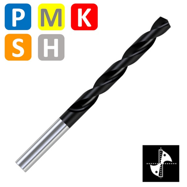 8xD Solid Carbide Drill 140º tip TiAlN coating DIN 6537 with internal Coolant (3.0mm - 10.0mm)