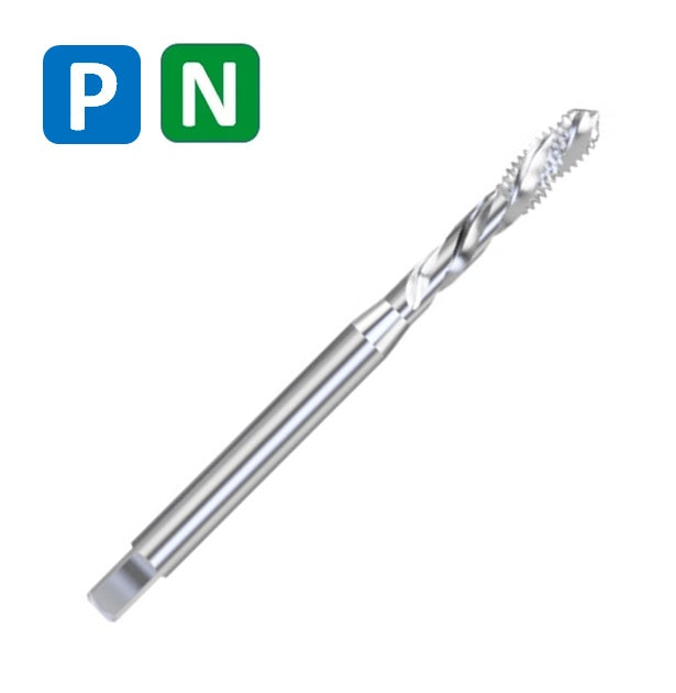 HSSE Cobalt Threading Tap, Tolerance 6H, Reinforced shank, DIN371C (M2 - M10)