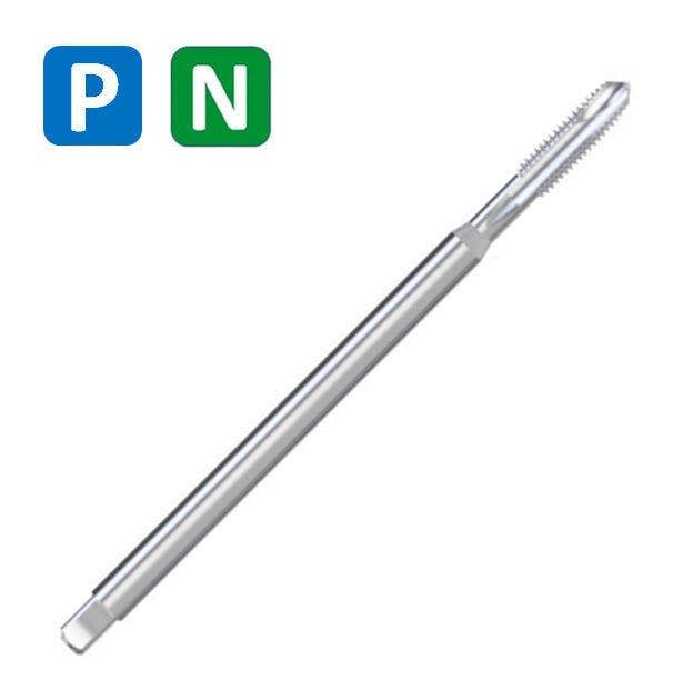 HSSE Cobalt Threading Tap, Long Series, Tolerance 6H, Reinforced shank, DIN371B (M3 - M12)