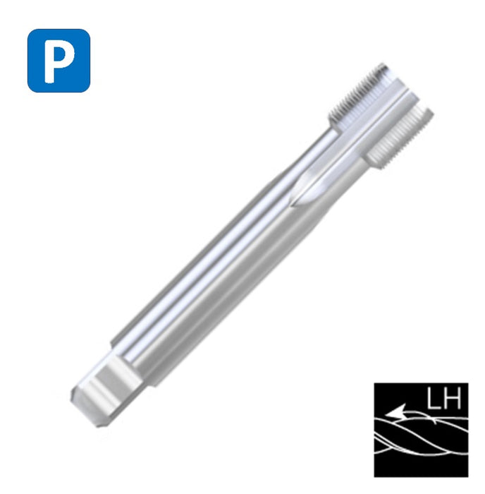BSP G, Left Hand, HSSE Cobalt Threading Tap, Blind and through holes, Thin shank, DIN 5156C (1/8" - 1")
