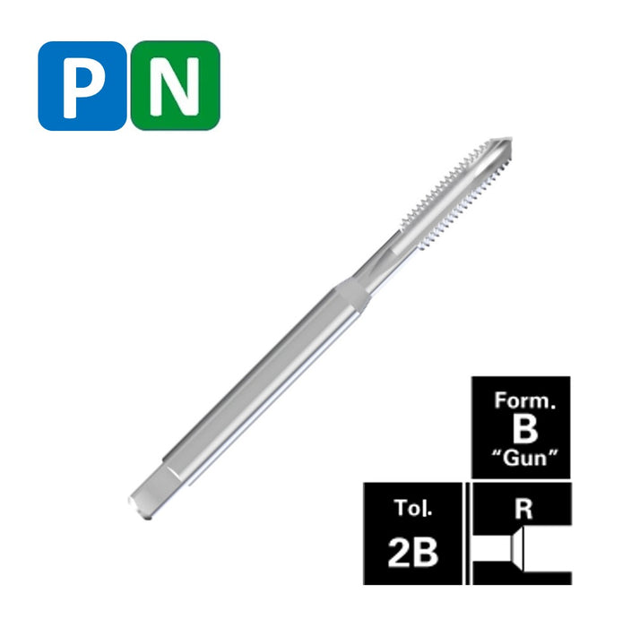 HSSE Cobalt Threading Tap, Tolerance 2B, Reinforced shank, DIN371B ( UNC4-40 - UNC 5/16-18 )