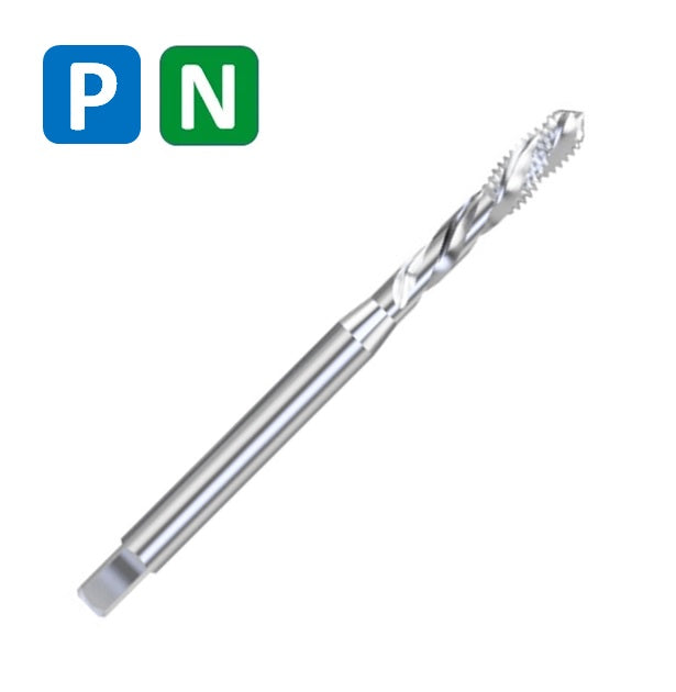 HSSE Cobalt Threading Tap, Tolerance 2B, Reinforced shank, DIN371C ( UNC4-40 - UNC 3/8-16 )