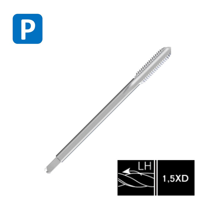 HSSE Cobalt Threading Tap, LEFT HAND, Tolerance 2B, Thin shank, DIN374C ( UNF 1/2-20 -UNF 1''-12)