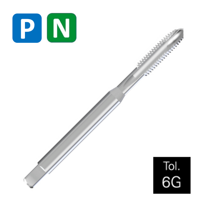 HSSE Cobalt Threading Tap, Tolerance 6G, Reinforced shank, DIN371B (M3 - M10)