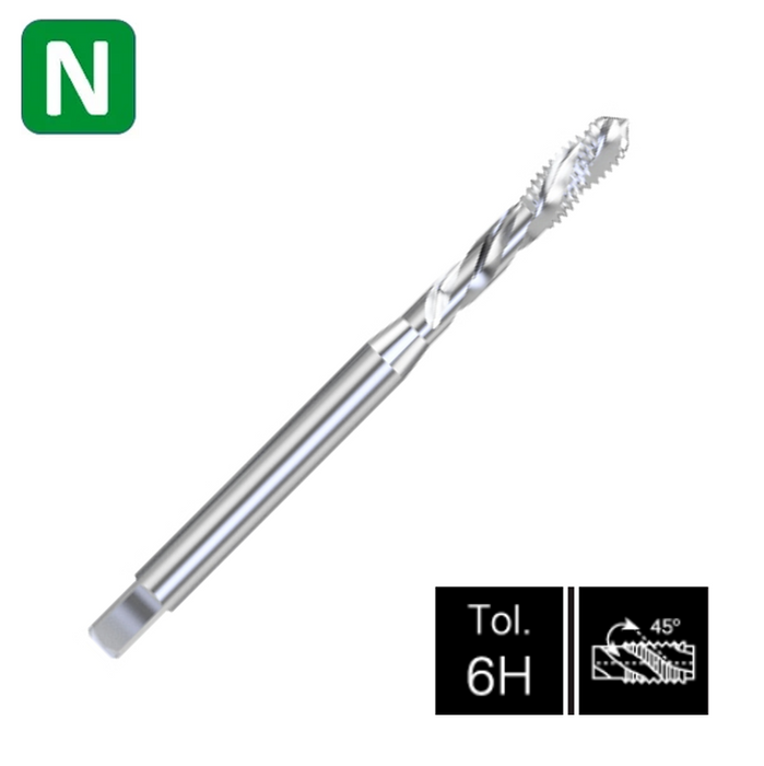 HSSE Cobalt Threading Tap, Tolerance 6H, Reinforced shank, DIN371C (M3 - M10)