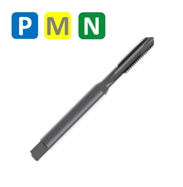 HSSE Cobalt Threading Tap, VAP Treatment, Tolerance 6H, Reinforced shank, DIN 371-B (M2 - M10)