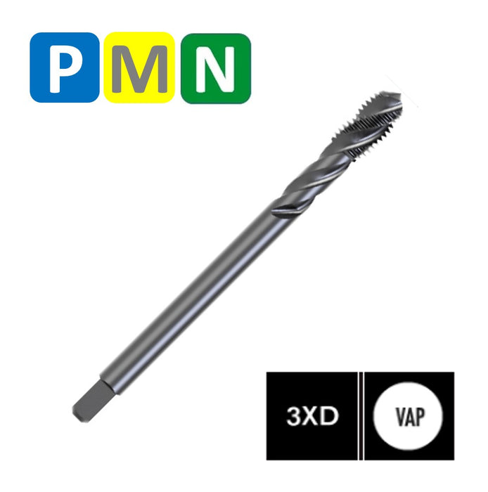 HSSE Cobalt Threading Tap, Tolerance 2B, Thin shank, DIN 376-C ( UNC 1/2-13 - UNC 1''-8 )