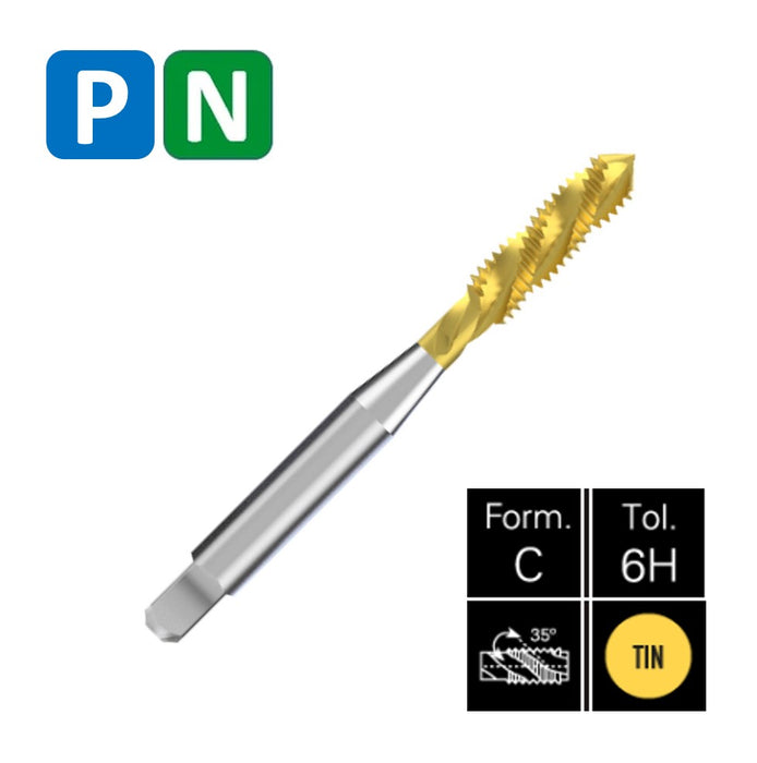 HSSE Cobalt Threading Tap, HSSSE JIS, Tol. HH1 to HH4, TIN ( M3x0.50 - M20x2.50 )