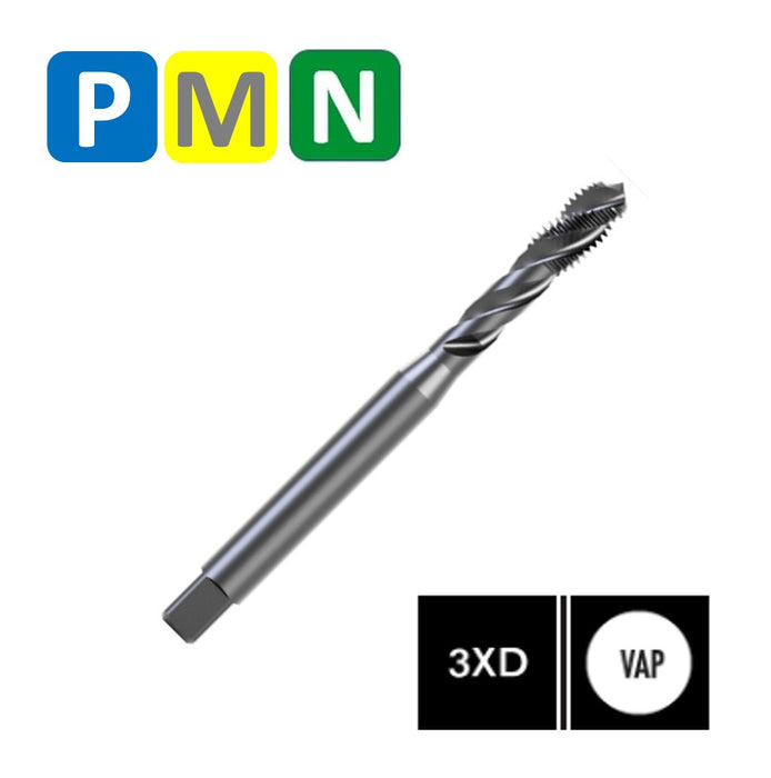 HSSE Cobalt Threading Tap, Tolerance 2B, Reinforced shank, DIN 371-C ( UNF Nº4-48 - UNF 5/16-24 )