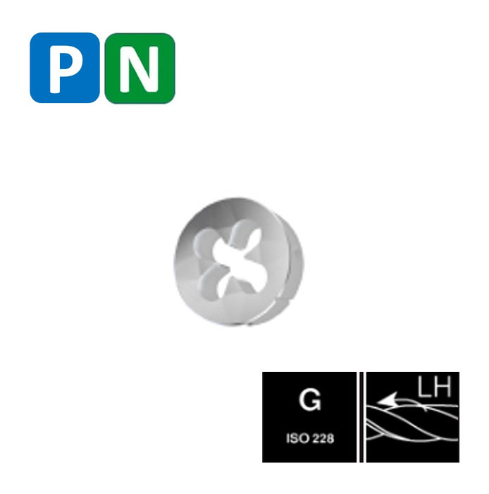 HSS High Speed Steel, Threading Dies, DIN EN-24231, Left Hand ( G 1/2-14 - G 1''-11 )