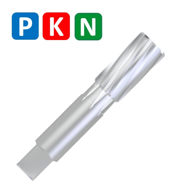 HSS Hand Reamer, NPT BSPT, Form B, Helix 15º, Conicity C.1:16 NPT (1/16'' - 1'')