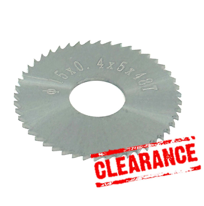 *** CLEARANCE *** Solid Carbide Circular Saw Blade 15x0.4 d5  48T