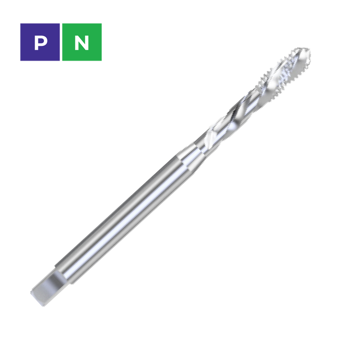 (M2 - M10) HSSE Spiral Flute Threading Tap 6H Reinforced shank