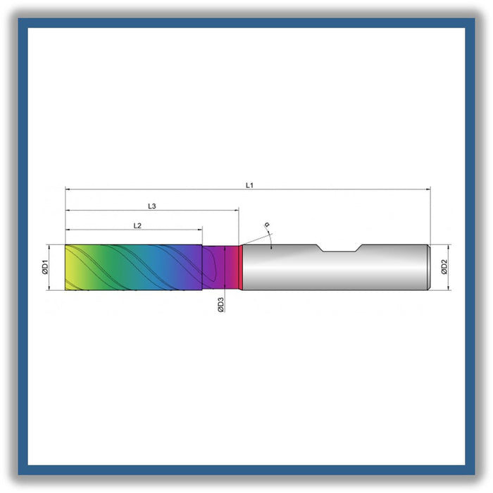 Solid Carbide End Mill 10mm 10x30-38x80xD10