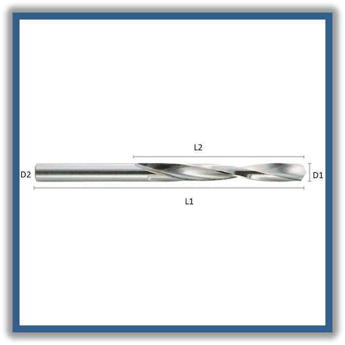 HSS Drill Tip of 118º Helix at 18º DIN338H 8.25mm 8.25x75x117xD8.25