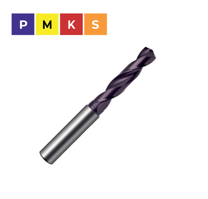 (3mm - 20mm) 3xD Solid Carbide Drill 140° TiAlN Coated DIN 6537