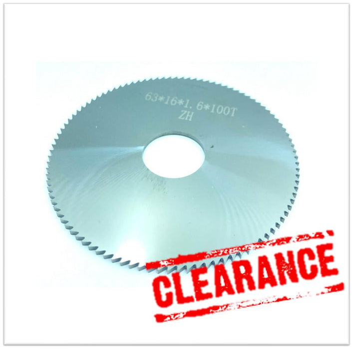 *** CLEARANCE *** Solid Carbide Circular Saw Blade 63x1.6 d16  100T