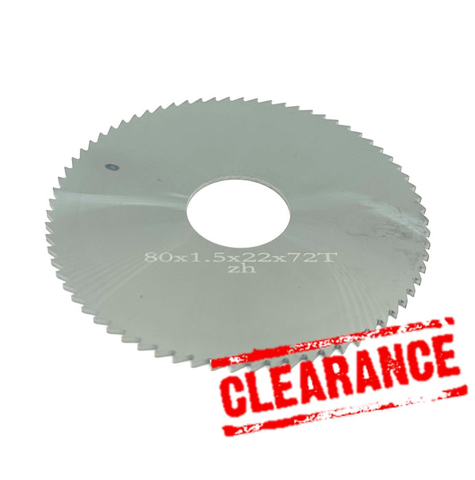 *** CLEARANCE *** Solid Carbide Circular Saw Blade 80x1.5 d22  72T