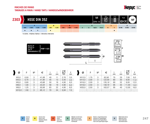 HEPYC 2303 manufacturer catalogue 1