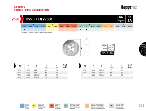 HEPYC 2520 manufacturer catalogue 1