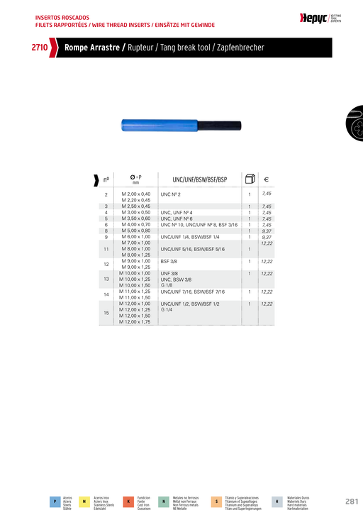 HEPYC 2710 manufacturer catalogue 1