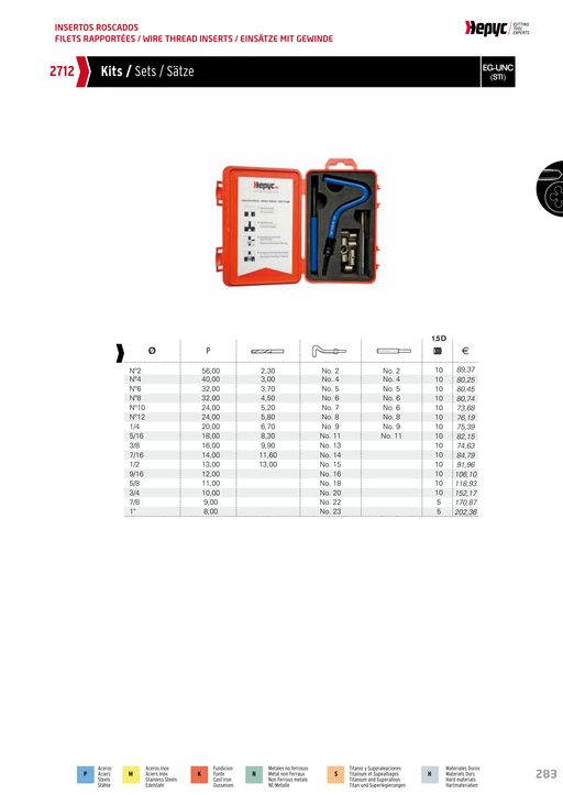 HEPYC 2712 manufacturer catalogue
