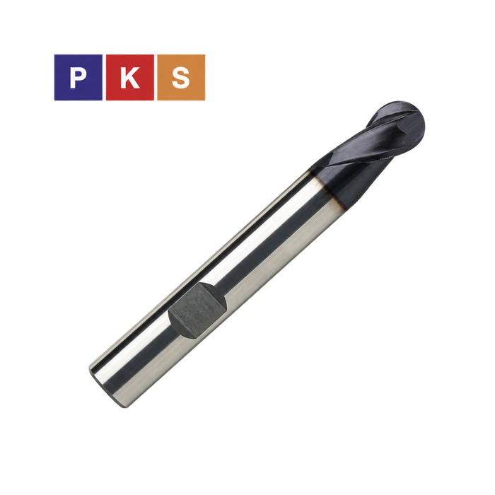 3112 HSSE Ball-Nose End Mill 2FL TiAlN