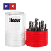 3138 HSSE End Mill Set 2FL TiAlN