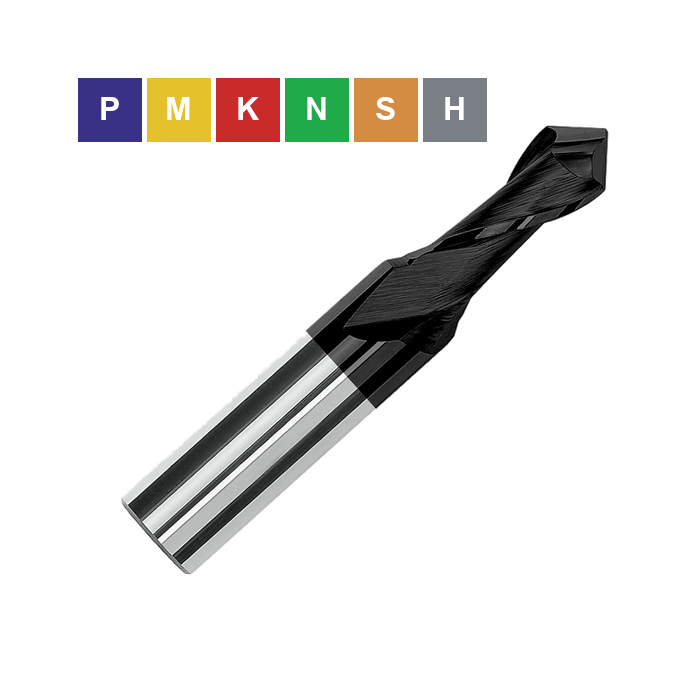HEPYC 3303 Solid Carbide Multifunction End Mill 90° TiAlN+ 2FL