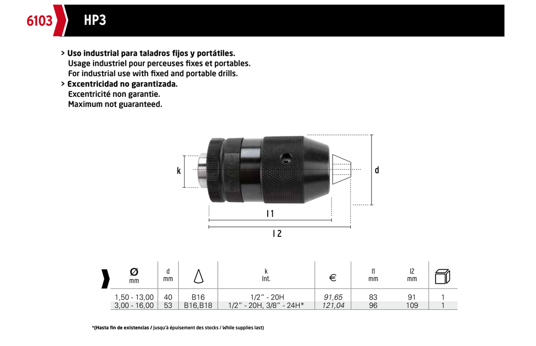 HEPYC 6103 catalog specifications