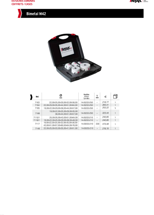 HEPYC 7115 catalog specifications