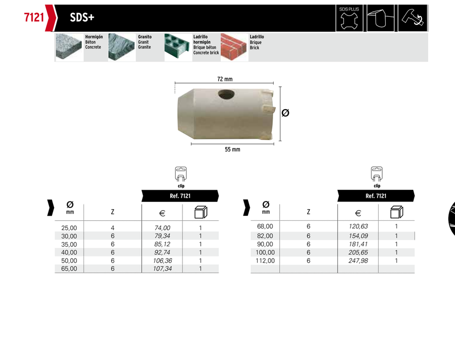 HEPYC 7121 catalog specifications