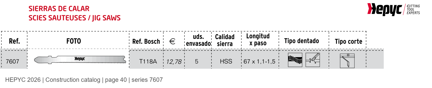 HEPYC 7607 catalog specifications