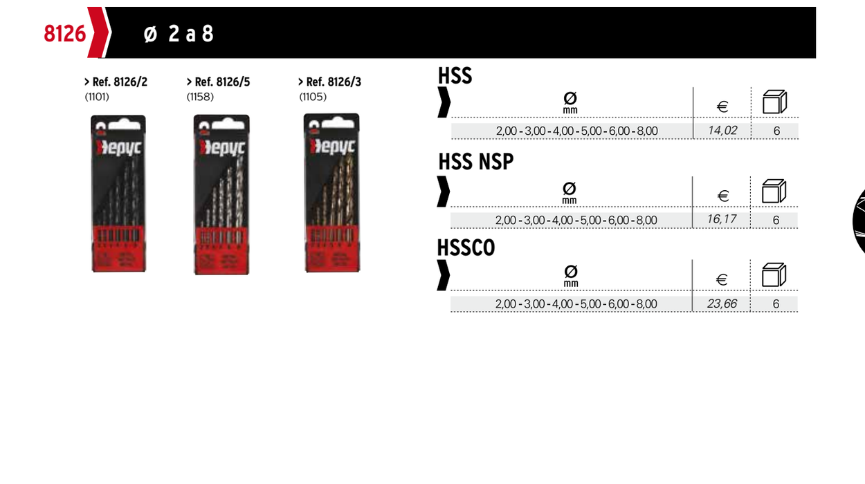 HEPYC 8126 catalog specifications