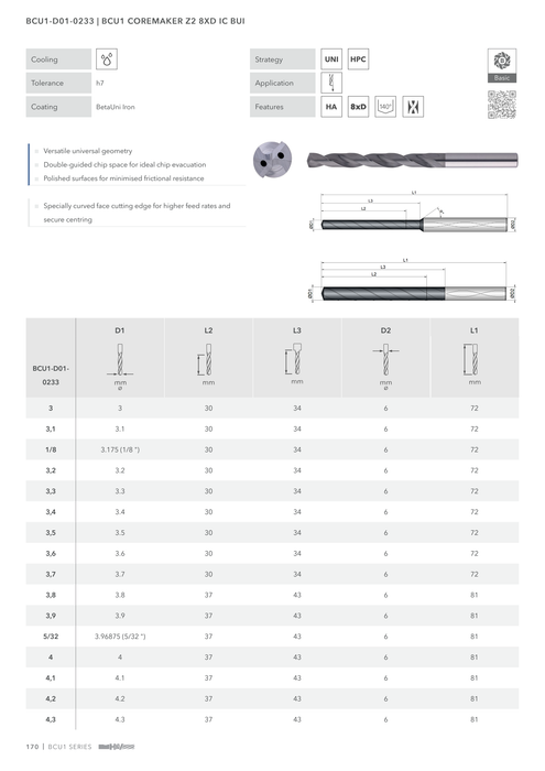 BCU1-D01-0233 catalog specifications 1
