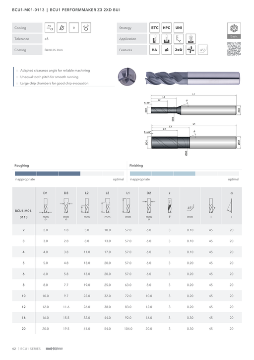 BCU1-M01-0113 catalog specifications 1