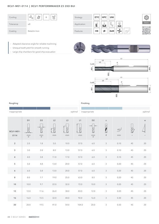 BCU1-M01-0114 catalog specifications 1