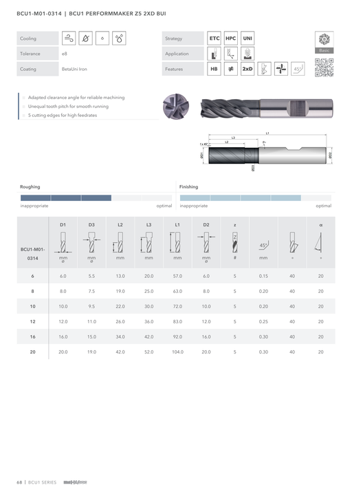 BCU1-M01-0314 catalog specifications 1