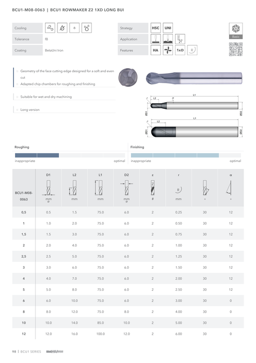 BCU1-M08-0063 catalog specifications 1