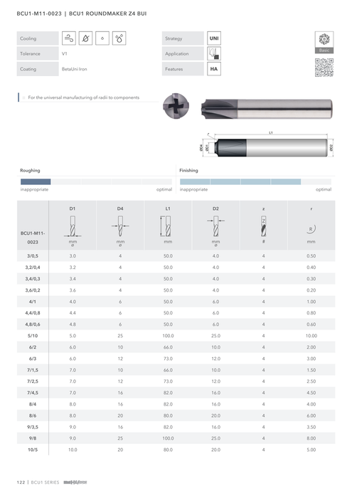 BCU1-M11-0023 catalog specifications 1