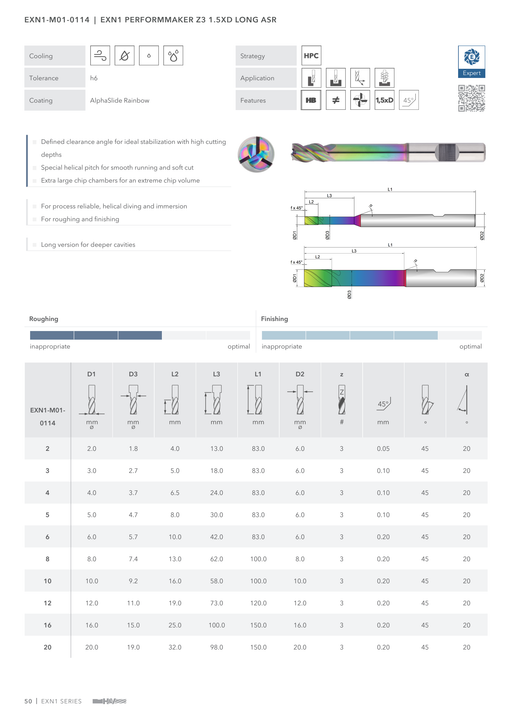 EXN1-M01-0114 catalog specifications 1