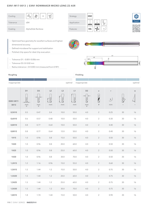 EXN1-M17-0013 catalog specifications 1
