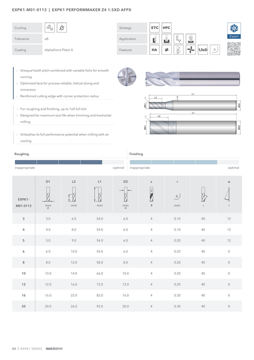 EXPK1-M01-0113 catalog specifications 1