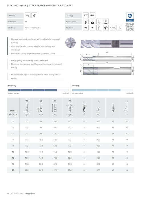 EXPK1-M01-0114 catalog specifications 1