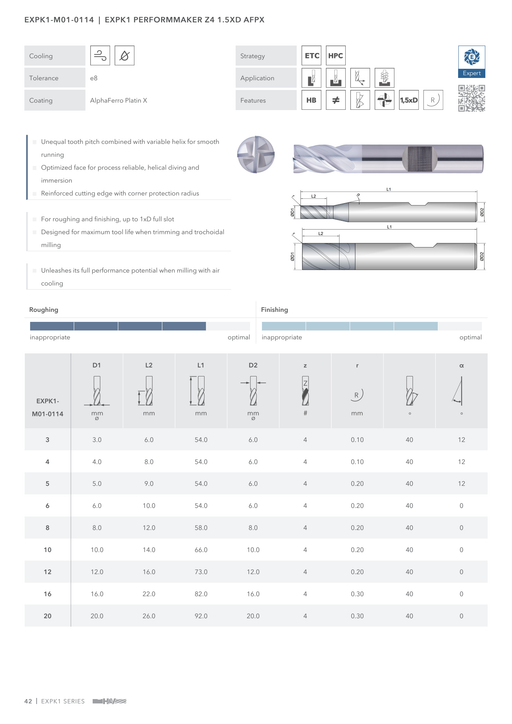 EXPK1-M01-0114 catalog specifications 1